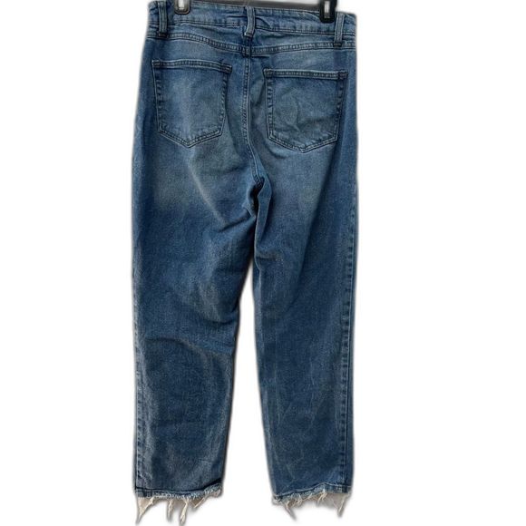 Rewash Blue Cotton High Rise Straight Ankle Jeans Women 9 - Picture 2 of 8